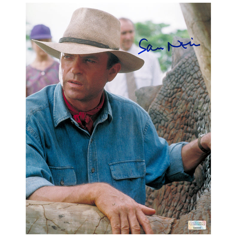 Sam Neill Autographed 1993 Jurassic Park Dr Alan Grant 8x10 Photo Pre-Order