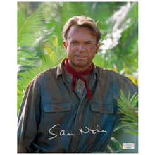 Load image into Gallery viewer, Sam Neill Autographed 1993 Jurassic Park Welcome 8x10 Photo