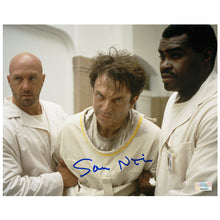 Load image into Gallery viewer, Sam Neill Autographed 1994 In the Mouth of Madness 8x10 Scene Photo