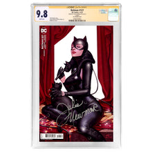 Load image into Gallery viewer, Julie Newmar Autographed 2022 Batman #127 Inhyuk Lee Variant CGC SS 9.8