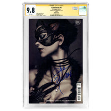 Load image into Gallery viewer, Julie Newmar Autographed 2018 Catwoman #4 Artgerm Variant Cover CGC SS 9.8