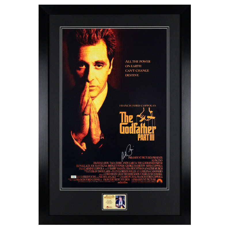 Al Pacino Autographed The Godfather: Part III 16x24 Movie Poster