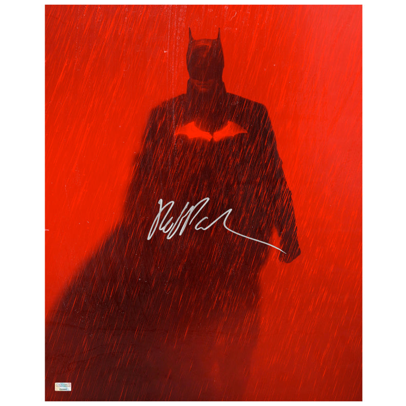 Robert Pattinson Autographed 2022 The Batman I Am The Night 16x20 Photo