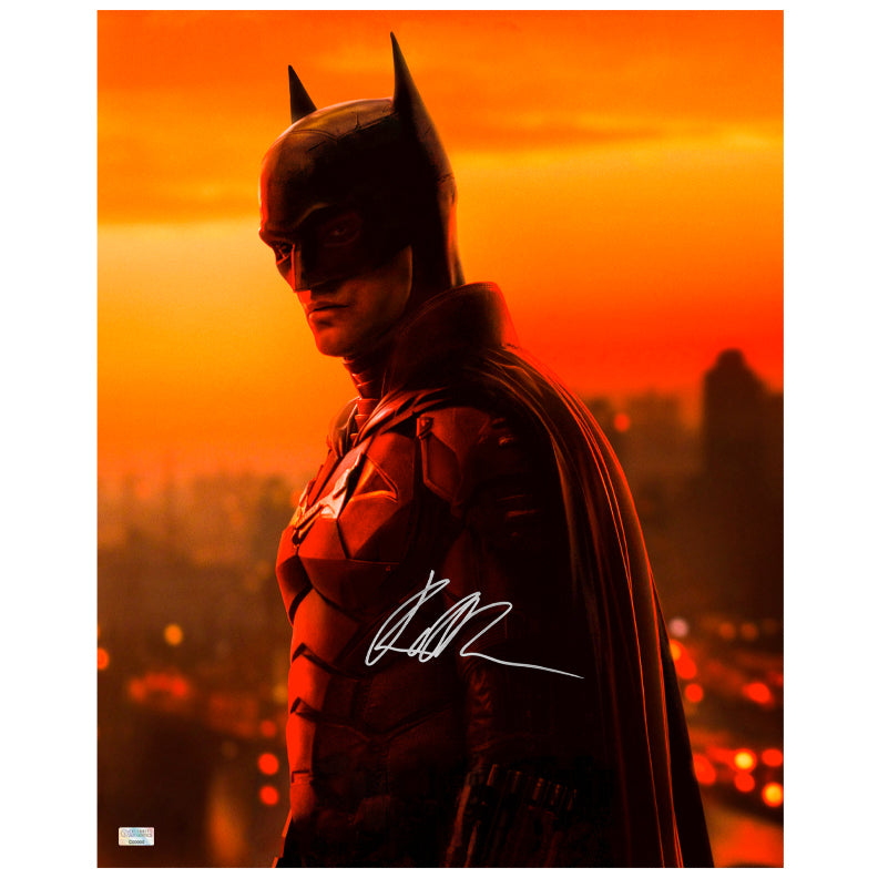 Robert Pattinson Autographed 2022 The Batman Gotham's Caped Crusader 16x20 Photo
