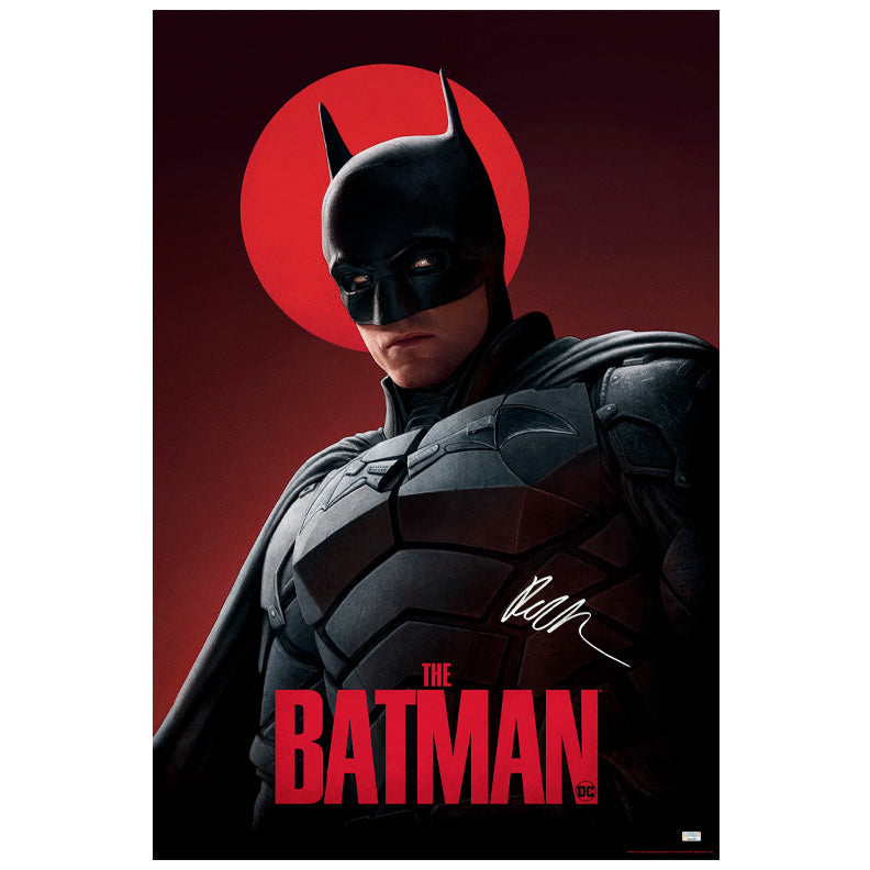 Robert Pattinson Autographed 2022 The Batman 24x36 Giclée by Yannick Bouchard