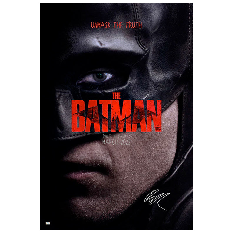 Colin Farrell, Rob Pattinson Autographed 2022 The Batman Original 27x40 Double-Sided Movie Poster B Pre-Order