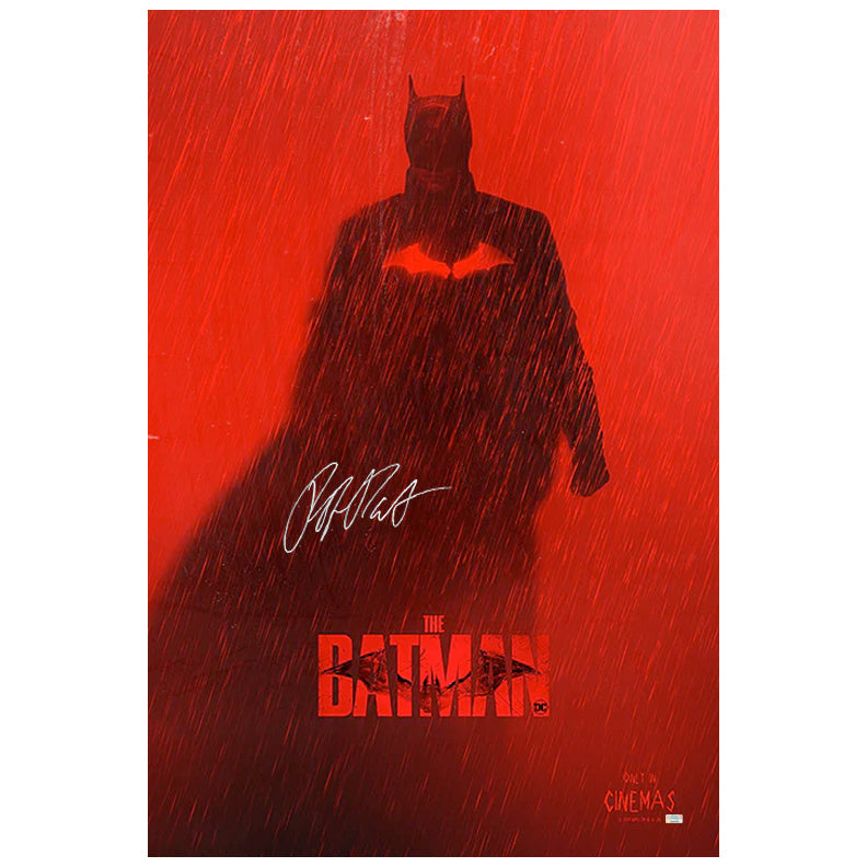 Robert Pattinson Autographed 2022 The Batman Original 27x40 Double-Sided Advance Movie Poster