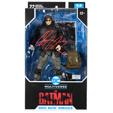 Load image into Gallery viewer, Robert Pattinson Autographed McFarlane The Batman Drifter Unmasked Variant 7&quot; Figure