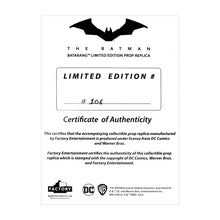 Load image into Gallery viewer, Robert Pattinson Autographed Factory Entertainment The Batman Batarang Limited Edition Prop Replica