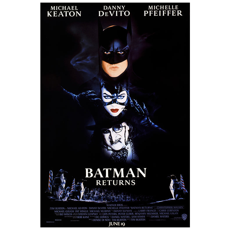 Michelle Pfeiffer Autographed 1992 Batman Returns Original 27x40 Movie Poster Pre-Order