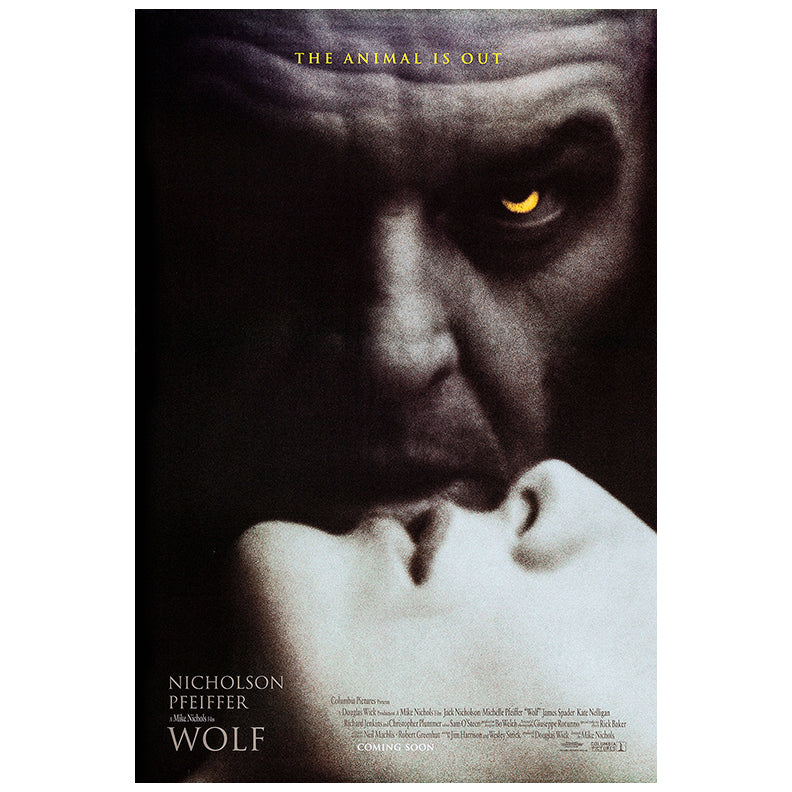 Michelle Pfeiffer Autographed 1994 Wolf Original 27x40 Movie Poster Pre-Order