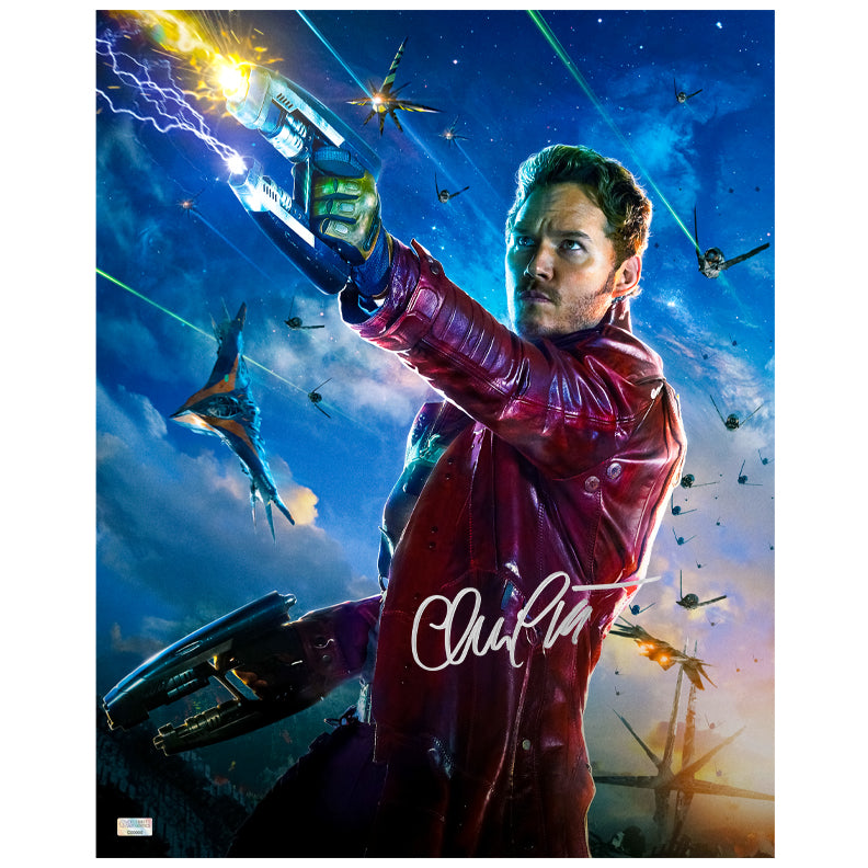 Chris Pratt Autographed Guardians of the Galaxy Peter Quill 16×20