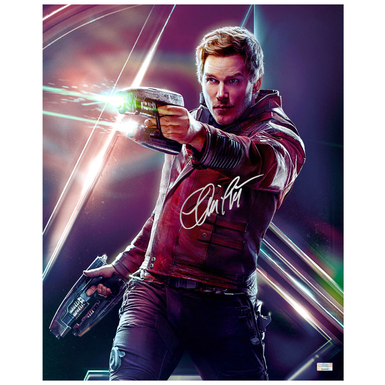Chris Pratt Autographed Avengers: Infinity War Star-Lord 16×20 Photo