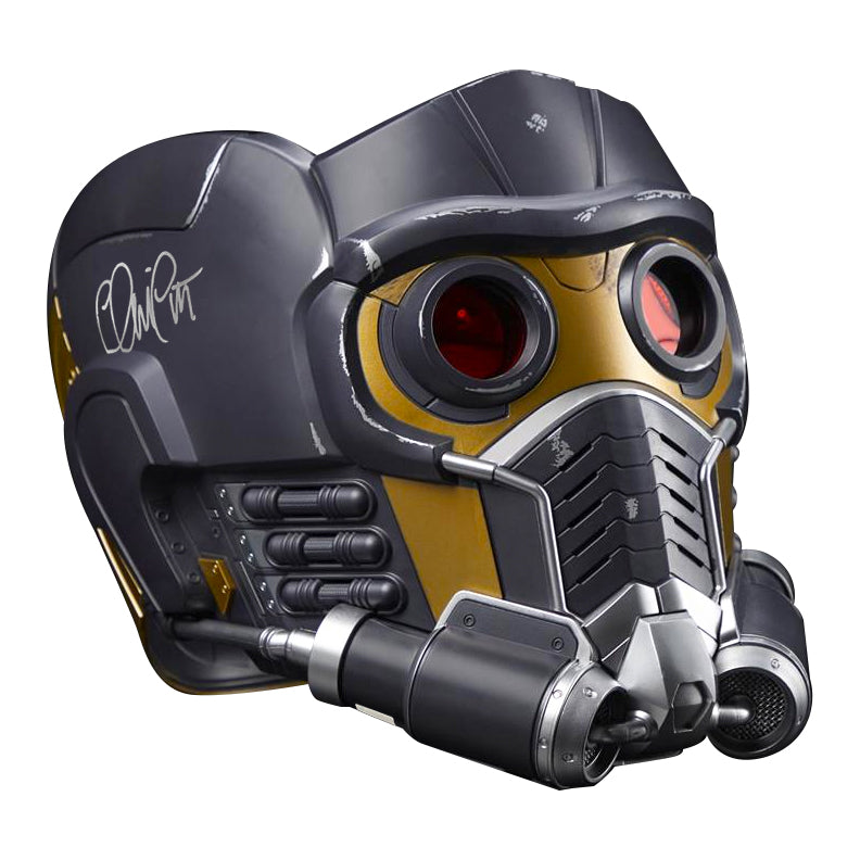 Chris Pratt Autographed Marvel Legends Guardians of the Galaxy Star Lord Prop Replica Helmet