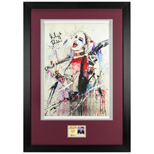 Load image into Gallery viewer, Margot Robbie Autographed Rob Prior Harley Quinn 13x19 Giclee Framed Print