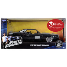 Load image into Gallery viewer, Michelle Rodriguez Autographed Fast &amp; Furious Letty&#39;s Plymouth Barracuda 1:24 Scale Die-Cast Car