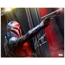 Load image into Gallery viewer, Katee Sackhoff Autographed Star Wars Bo-Katan 11x14 Action Photo