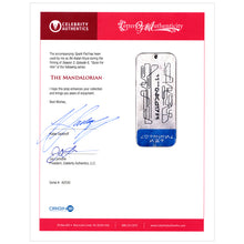 Load image into Gallery viewer, 2023 The Mandalorian Bo-Katan Kryze Screen Used Spark Pad with Katee Sackhoff Letter of Authenticity