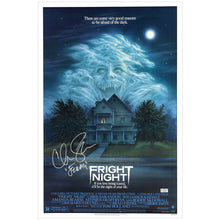 Load image into Gallery viewer, Christopher Sarandon Autographed 1985 Fright Night 16x24 Movie Poster