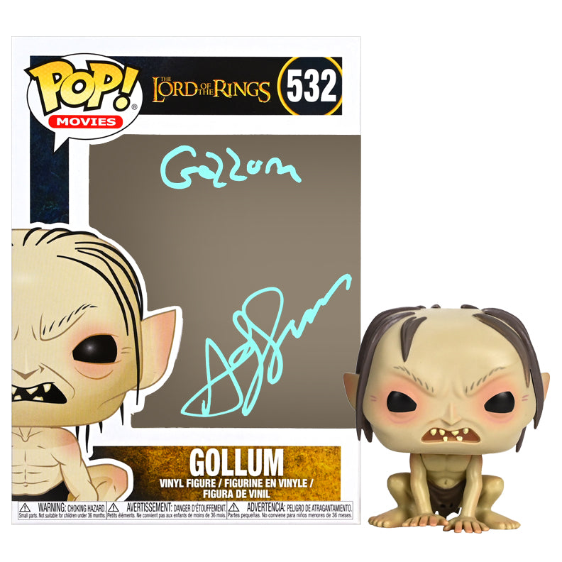 Andy Serkis Autographed Lord of the Ring Gollum POP Vinyl Figure #532