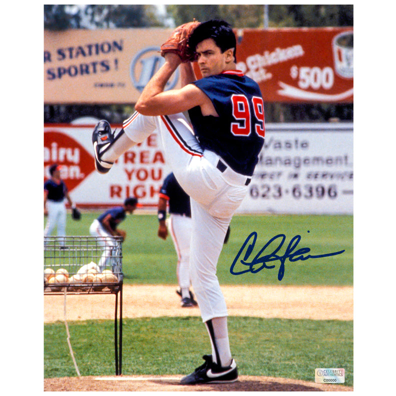 Charlie Sheen Autographed 1989 Major League Ricky Wild Thing Vaughn 8x10 Photo