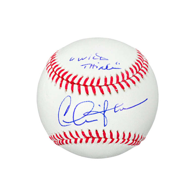 Charlie Sheen Autographed Major League Official Baseball with 'Wild Thing' Insc