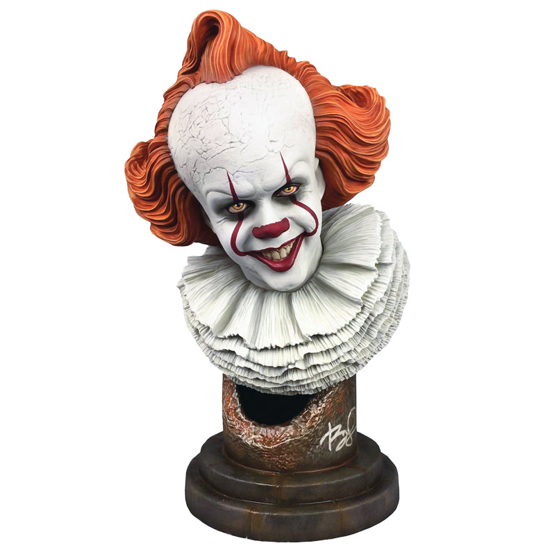 Bill Skarsgård Autographed Legends in 3-Dimensions IT Pennywise 1:2 Scale 10" Bust