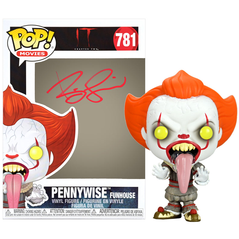 Bill Skarsgard Autographed IT Pennywise Funhouse #781 POP! Vinyl Figure