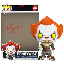 Load image into Gallery viewer, Bill Skarsgård Autographed IT Pennywise #786 Special 10&quot; POP! Vinyl Figure