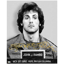 Load image into Gallery viewer, Sylvester Stallone Autographed John Rambo Mug Shot 16x20 Photo