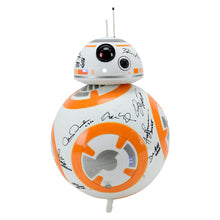 Load image into Gallery viewer, Daisy Ridley, Mark Hamill, Adam Driver, John Boyega Star Wars The Force Awakens Cast Autographed 18″ BB-8 Droid
