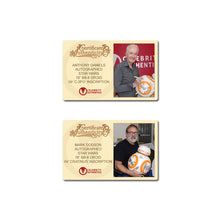 Load image into Gallery viewer, Daisy Ridley, Mark Hamill, Adam Driver, John Boyega Star Wars The Force Awakens Cast Autographed 18″ BB-8 Droid