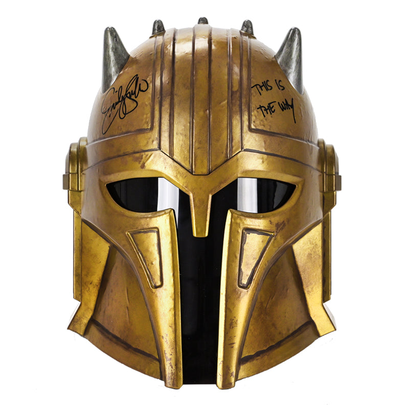 Emily Swallow Autographed Star Wars The Mandalorian The Black Series The Armorer Premium Electronic Helmet