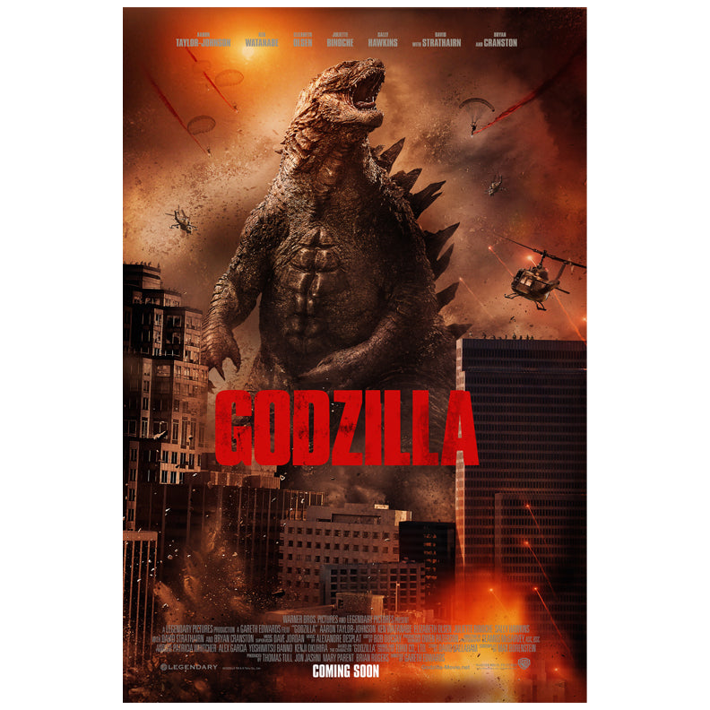 Aaron Taylor Johnson Autographed 2014 Godzilla International 16x24 Movie Poster Pre-Order