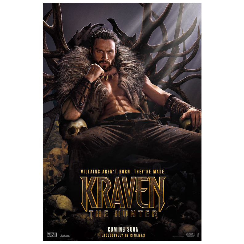 Aaron Taylor Johnson Autographed 2024 Kraven the Hunter 16x24 Movie Poster Pre-Order