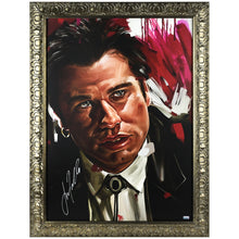 Load image into Gallery viewer, John Travolta Autographed Pulp Fiction Vincent Vega 18x24 Framed Panel