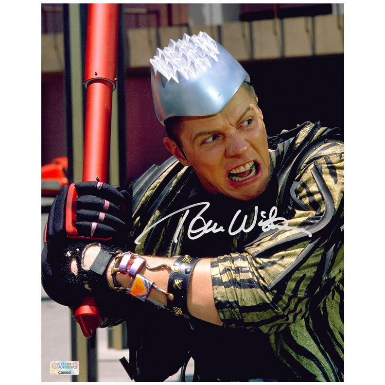 Thomas Wilson Autographed Back to the Future II Griff Tannen 8x10 Scene Photo
