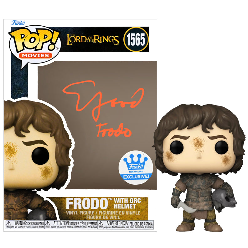 Elijah Wood Autographed Lord of the Rings Frodo Funko Exclusive Pop #1565 Vinyl Figure