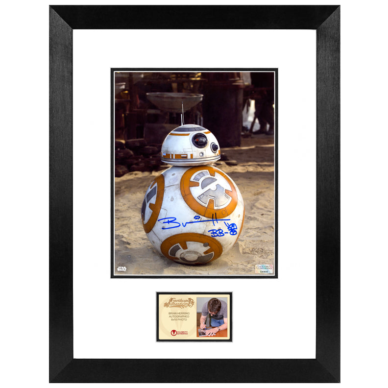 Brian Herring Star Wars: The Force Awakens Autographed BB-8 8×10 Close Up Photo