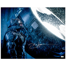 Load image into Gallery viewer, Ben Affleck Autographed Batman vs Superman Dawn of Justice Bat Signal 16x20 Photo