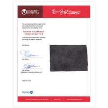 Load image into Gallery viewer, 2016 Batman vs Superman Dawn of Justice Production Made Batman Cape Framed Display with Ben Affleck Letter of Authenticity