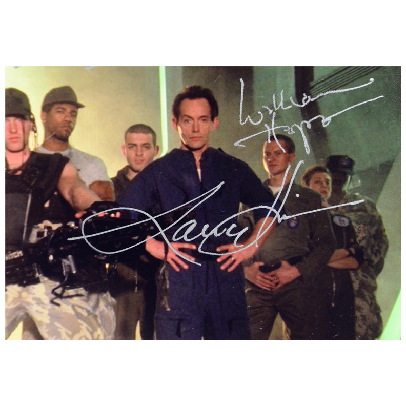 Sigourney Weaver, Bill Paxton, Lance Henriksen Aliens Cast Autographed Locked and Loaded 11x14 Photo