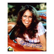 Load image into Gallery viewer, Catherine Bach Autographed The Dukes of Hazzard Daisy Duke General Lee 8x10 Photo