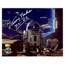 Load image into Gallery viewer, Kenny Baker Autographed Star Wars R2-D2 Battle View 8x10 Photo