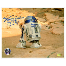 Load image into Gallery viewer, Kenny Baker Autographed Star Wars Desert Scene R2-D2 8x10 Photo
