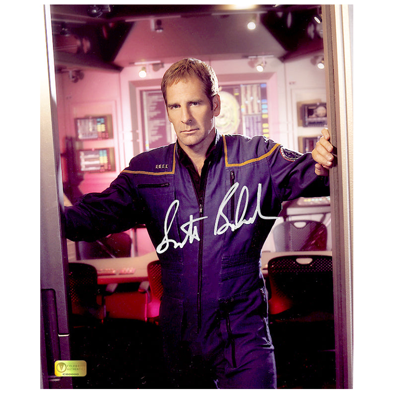 Scott Bakula Autographed Star Trek Enterprise Bridge 8x10 Photo