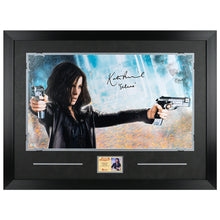 Load image into Gallery viewer, Kate Beckinsale Autographed Underworld Selene Action 14×24 Framed Photo