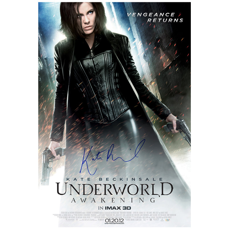 Kate Beckinsale Autographed 2012 Underworld Awakening Original 27×40 Double-Sided Movie Poster A