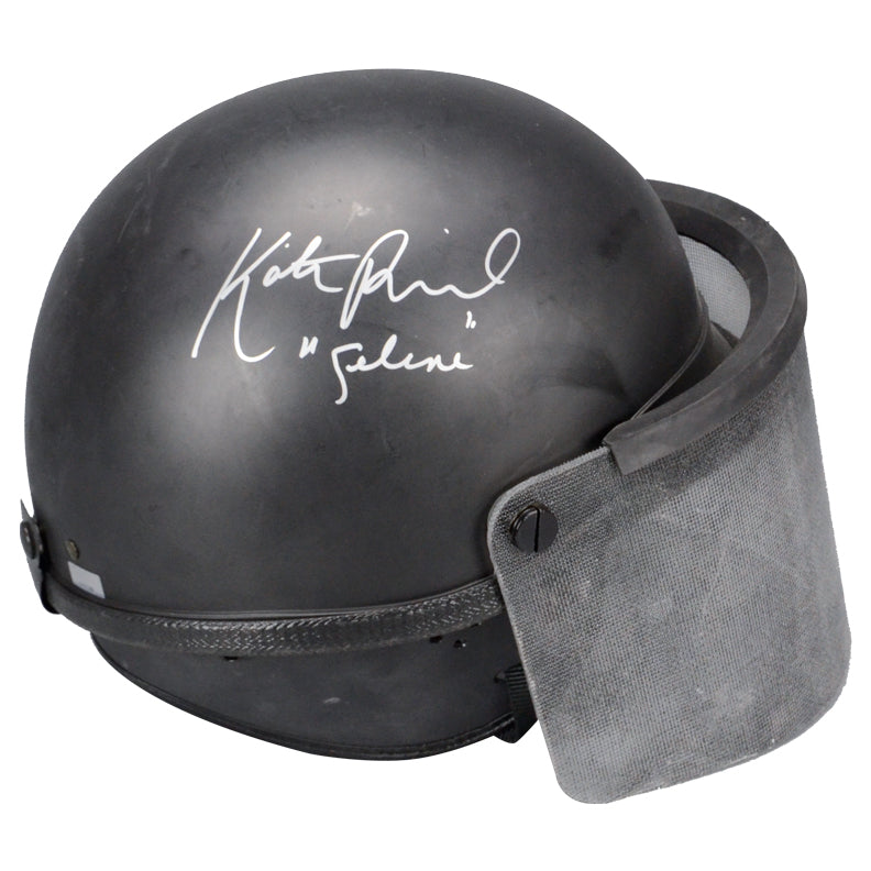 Kate Beckinsale Autographed Underworld Awakening Screen Used SWAT Guard Motorcycle Helmet Prop with 'Selene' Inscription & Kate Beckinsale Signed Letter of Authenticity