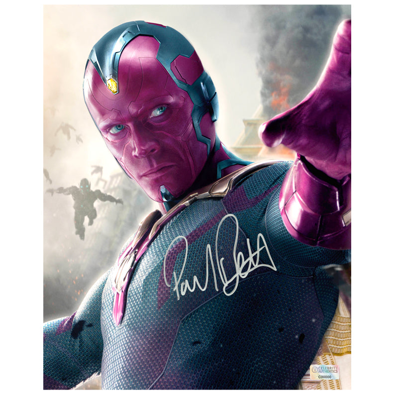 Paul Bettany Autographed Avengers Age of Ultron 8x10 Photo